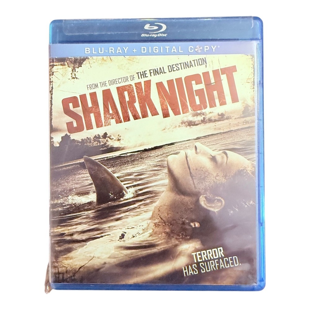 Shark Night Blu-ray + Digital Copy Horror Thriller Shark Attack Movie Excellent